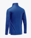Zipper High Neck Long Sleeve Jersey Mockup