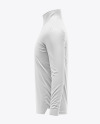 Zipper High Neck Long Sleeve Jersey Mockup