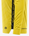 Zipper High Neck Long Sleeve Jersey Mockup