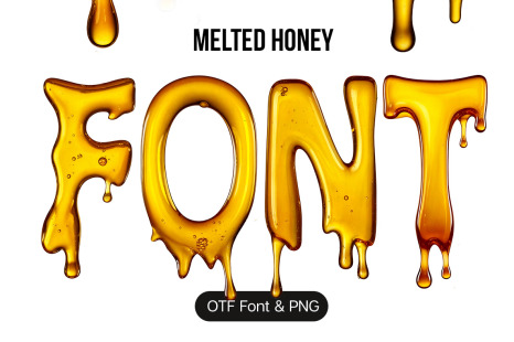 Melted Honey Font - Branding typography