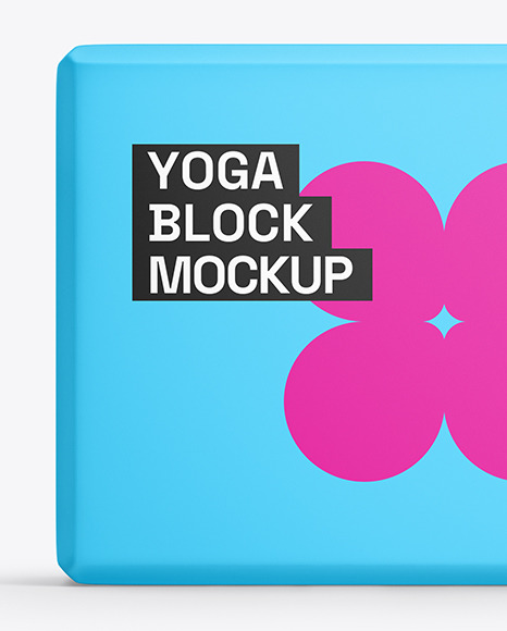 Foam Yoga Block Mockup