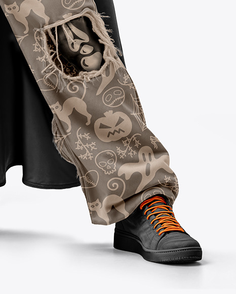 Grim Reaper Wearing Hoodie and Ripped Pants