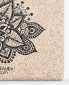 Cork Yoga Block Mockup