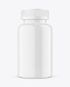 Glossy Plastic Pills Bottle Mockup