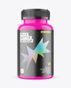 Glossy Plastic Pills Bottle Mockup