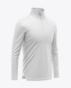 Zipper High Neck Long Sleeve Jersey Mockup