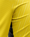 Zipper High Neck Long Sleeve Jersey Mockup