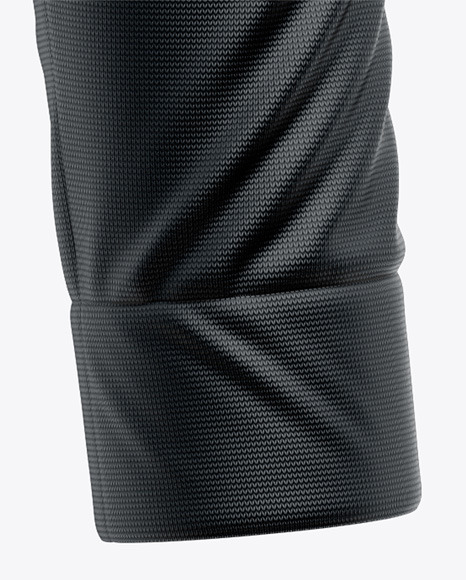 Zipper High Neck Long Sleeve Jersey Mockup