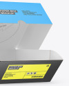 Paper Box with Burger Mockup