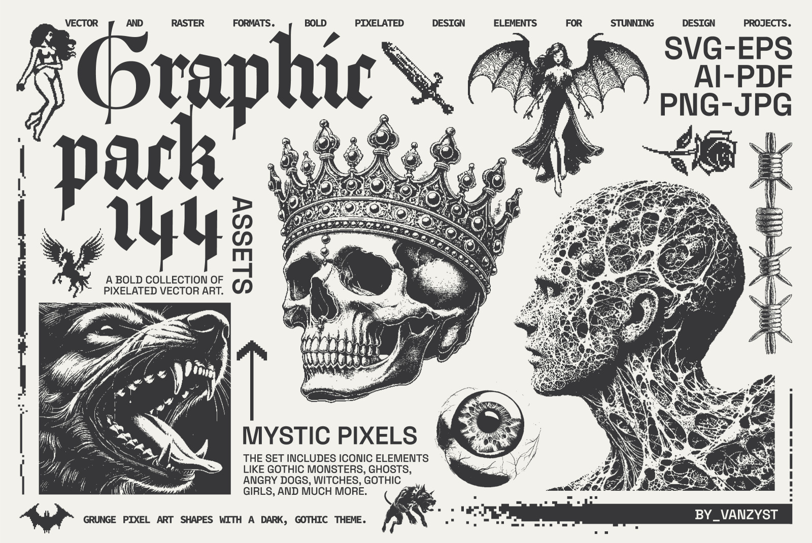 144 MysticPixels Graphic Pack 144 MysticPixels Graphic Pack