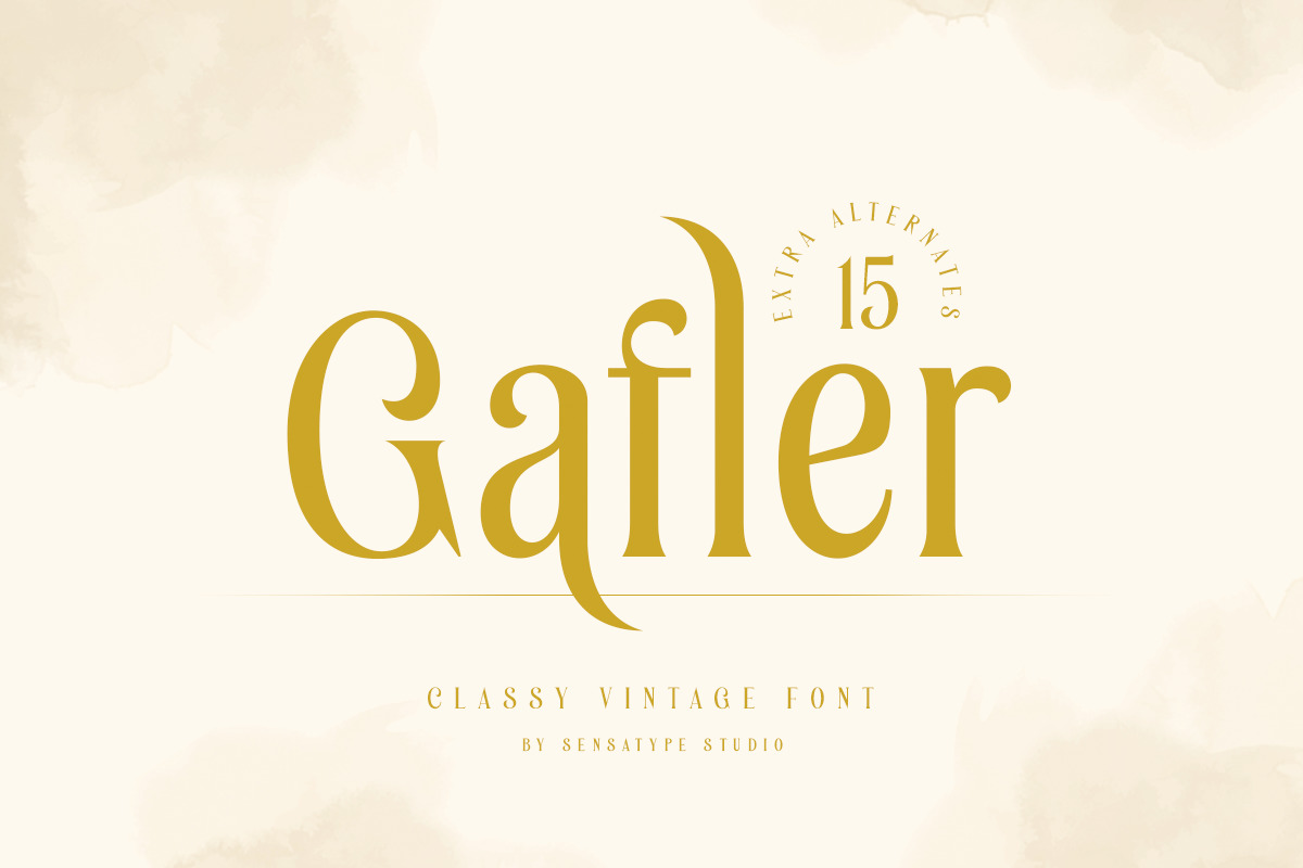 Gafler - Classy Vintage Font Gafler - Classy Vintage Font