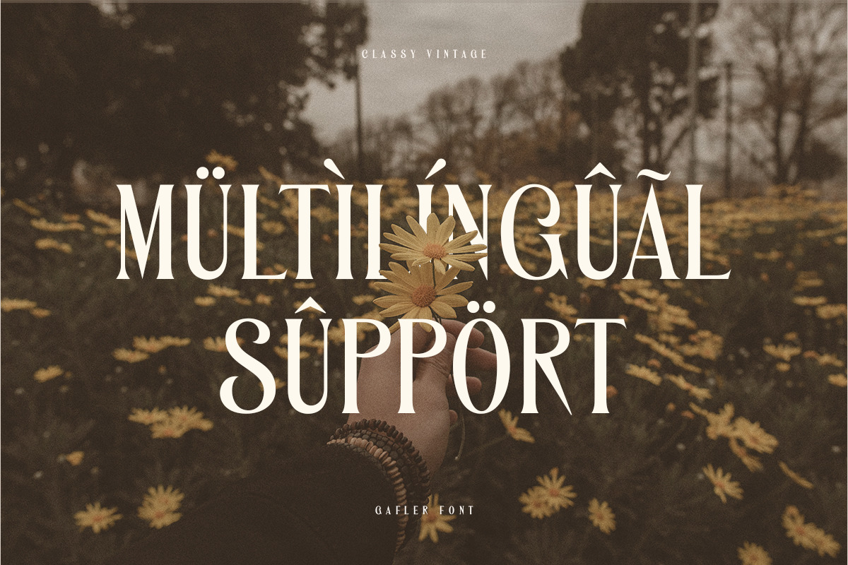 Gafler - Classy Vintage Font Gafler - Classy Vintage Font