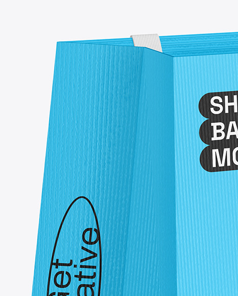 Textured Paper Shopping Bag Mockup