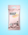 Glossy Metallic Snack Package Mockup