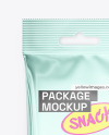 Glossy Metallic Snack Package Mockup