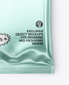 Glossy Metallic Snack Package Mockup