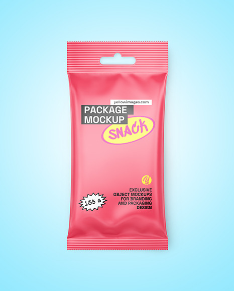 Matte Snack Package Mockup
