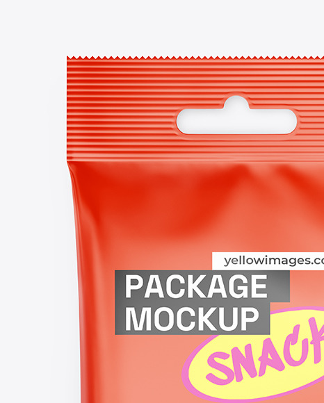 Matte Snack Package Mockup