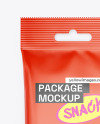 Matte Snack Package Mockup
