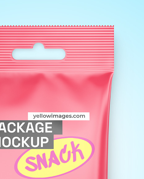 Matte Snack Package Mockup