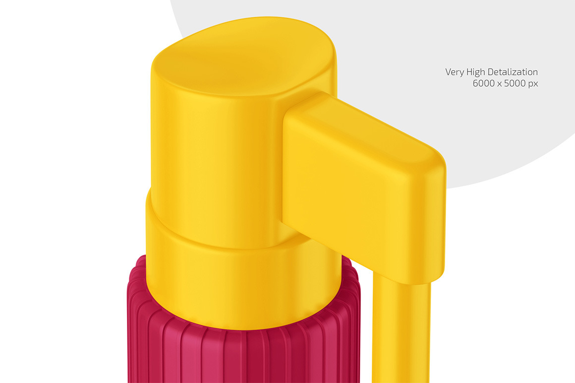 Throat Spray Bottle Mockup Set Throat Spray Bottle Mockup Set