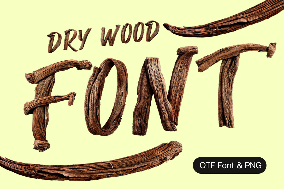 Dry Wood Font Dry Wood Font