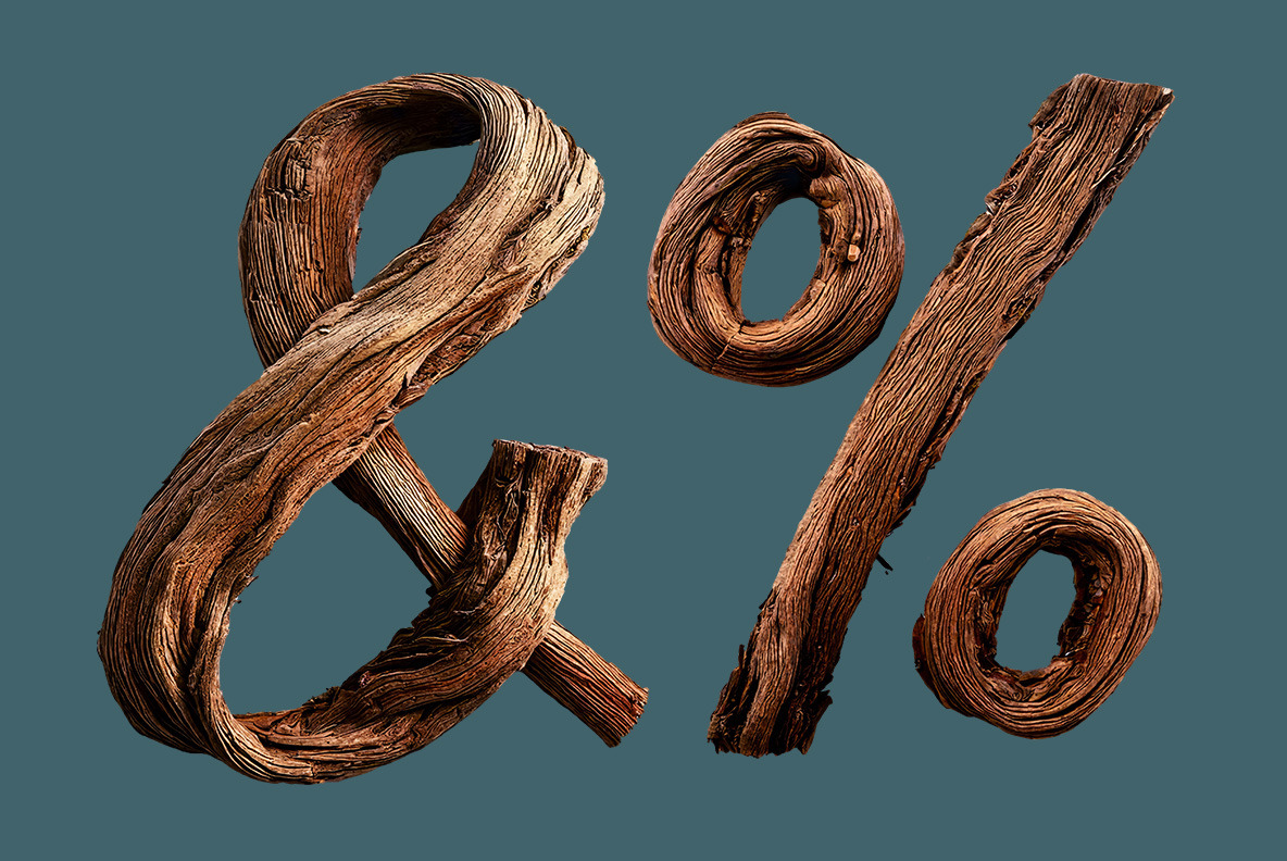 Dry Wood Font Dry Wood Font