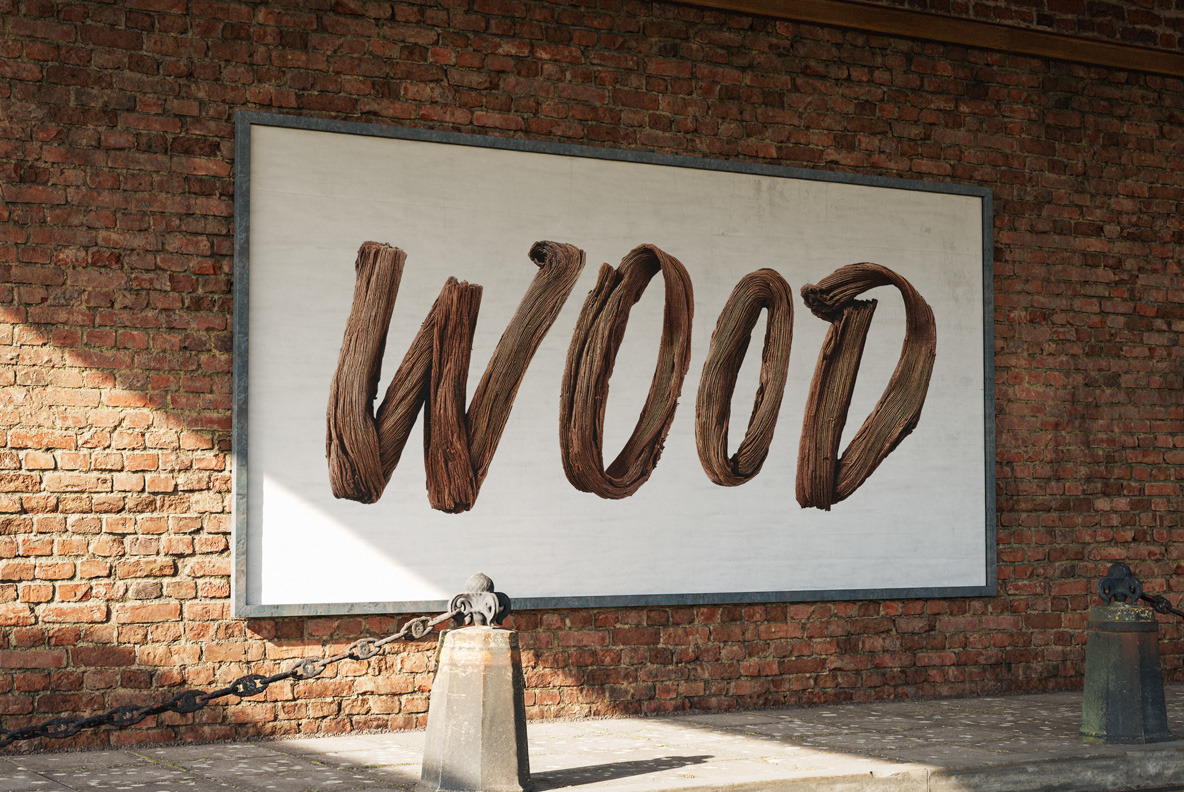 Dry Wood Font Dry Wood Font