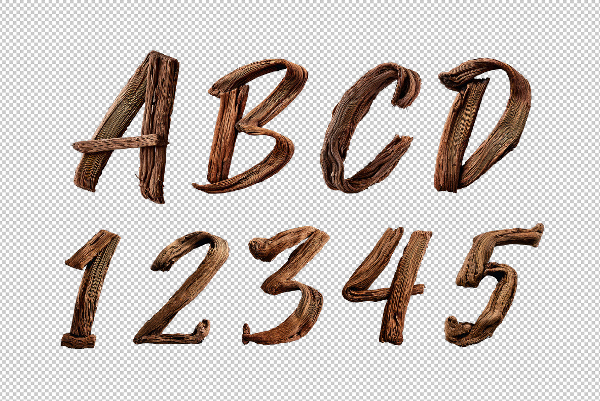 Dry Wood Font Dry Wood Font