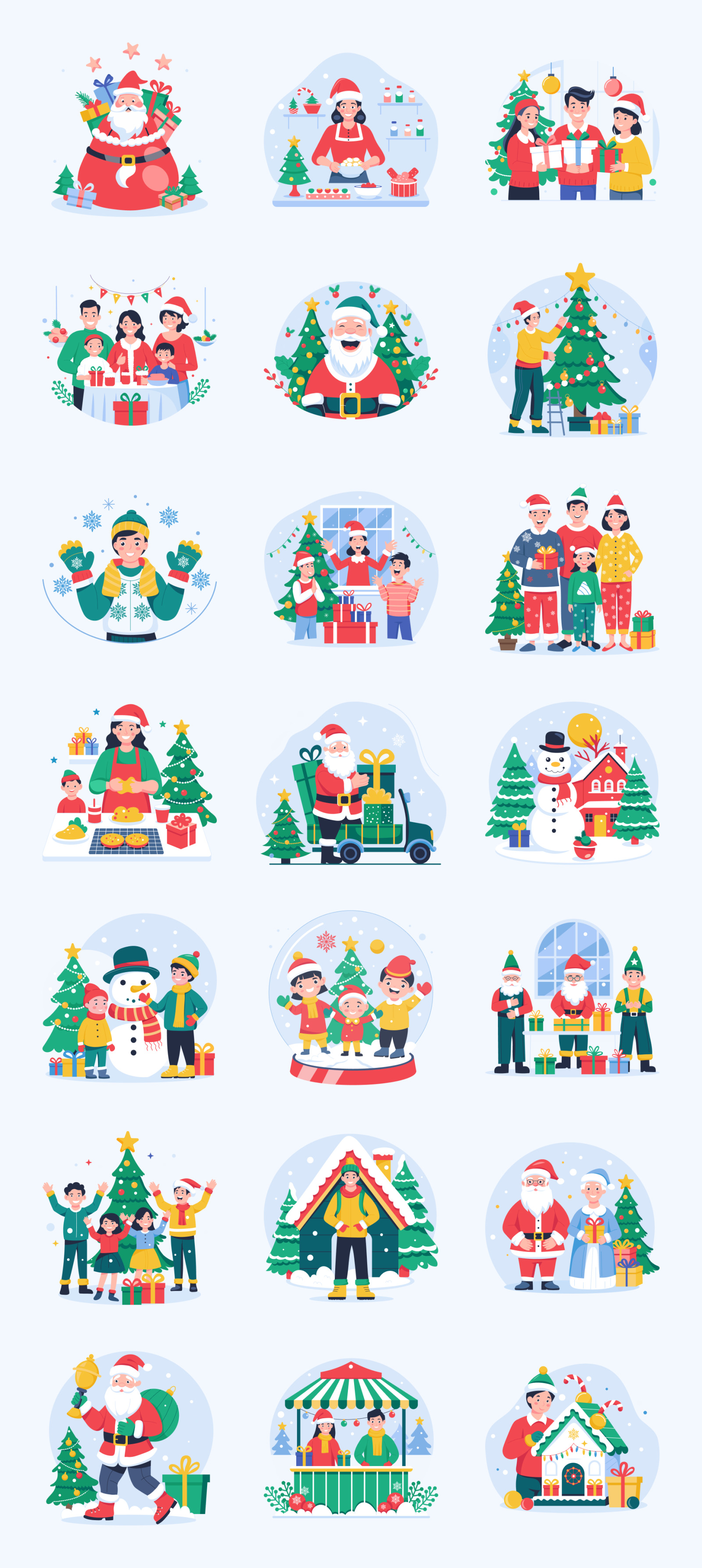 Christmas Characters Illustrations Christmas Characters Illustrations