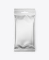 Matte Metallic Snack Package Mockup