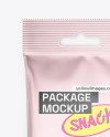 Matte Metallic Snack Package Mockup
