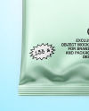 Matte Metallic Snack Package Mockup