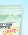 Matte Metallic Snack Package Mockup
