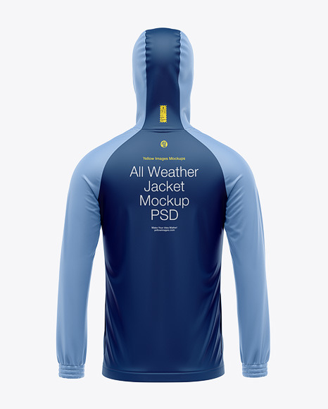 Hooded All Weather Jacket Mockup - Blazer mockup psd