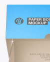Paper Box with Burger Mockup
