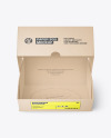 Kraft Paper Box with Burger Mockup