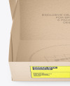 Kraft Paper Box with Burger Mockup
