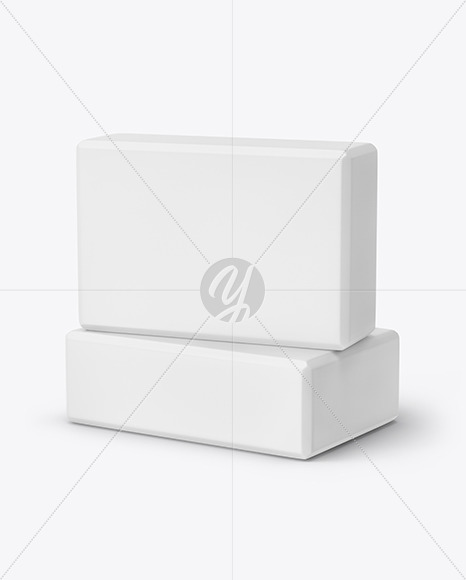 Two Foam Yoga Blocks Mockup