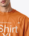 Man Wearing an Oversize T-shirt Mockup