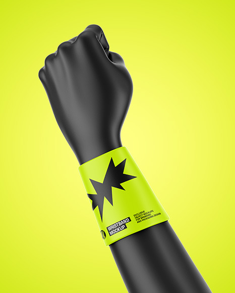 Rubber Wristband Mockup