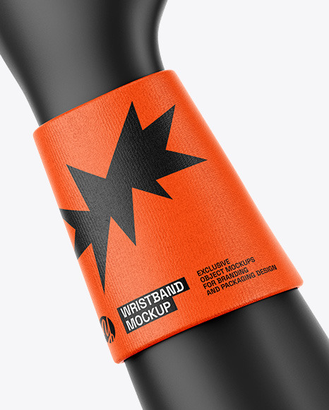 Polyester Wristband Mockup