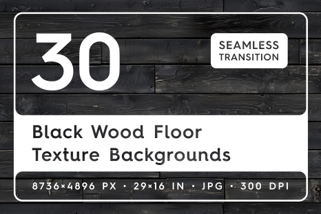 30 Black Wood Floor Texture Backgrounds - Textures