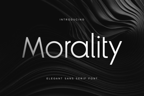 Morality - Elegant Sans Serif Font - Poster fonts