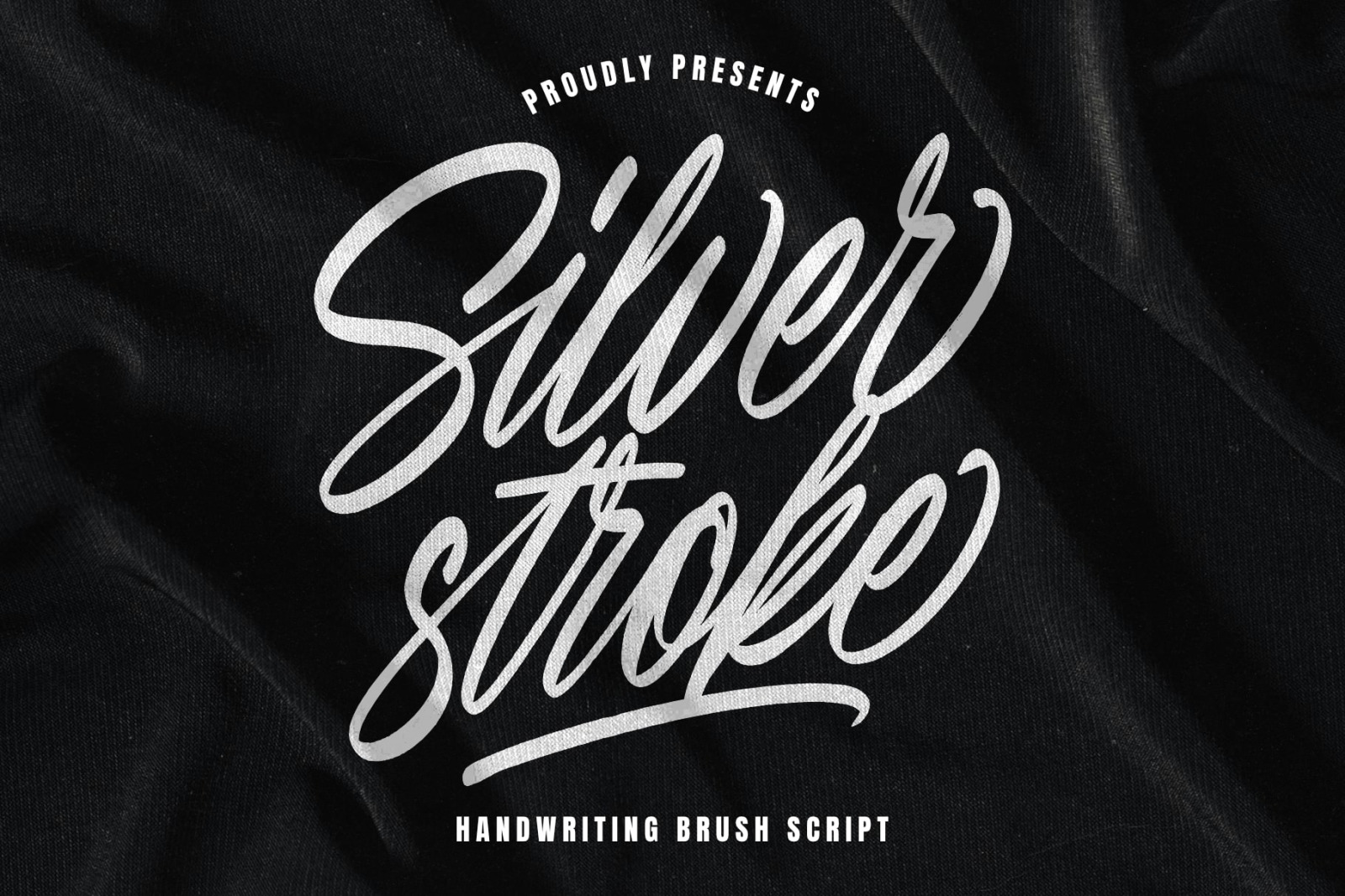 Silver Stroke Font Silver Stroke Font