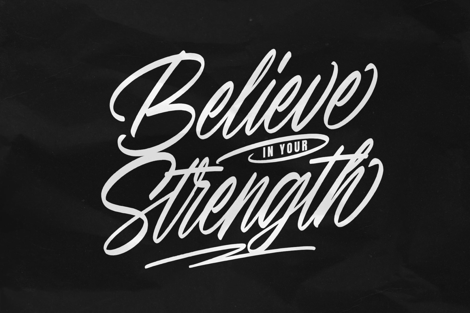 Silver Stroke Font Silver Stroke Font