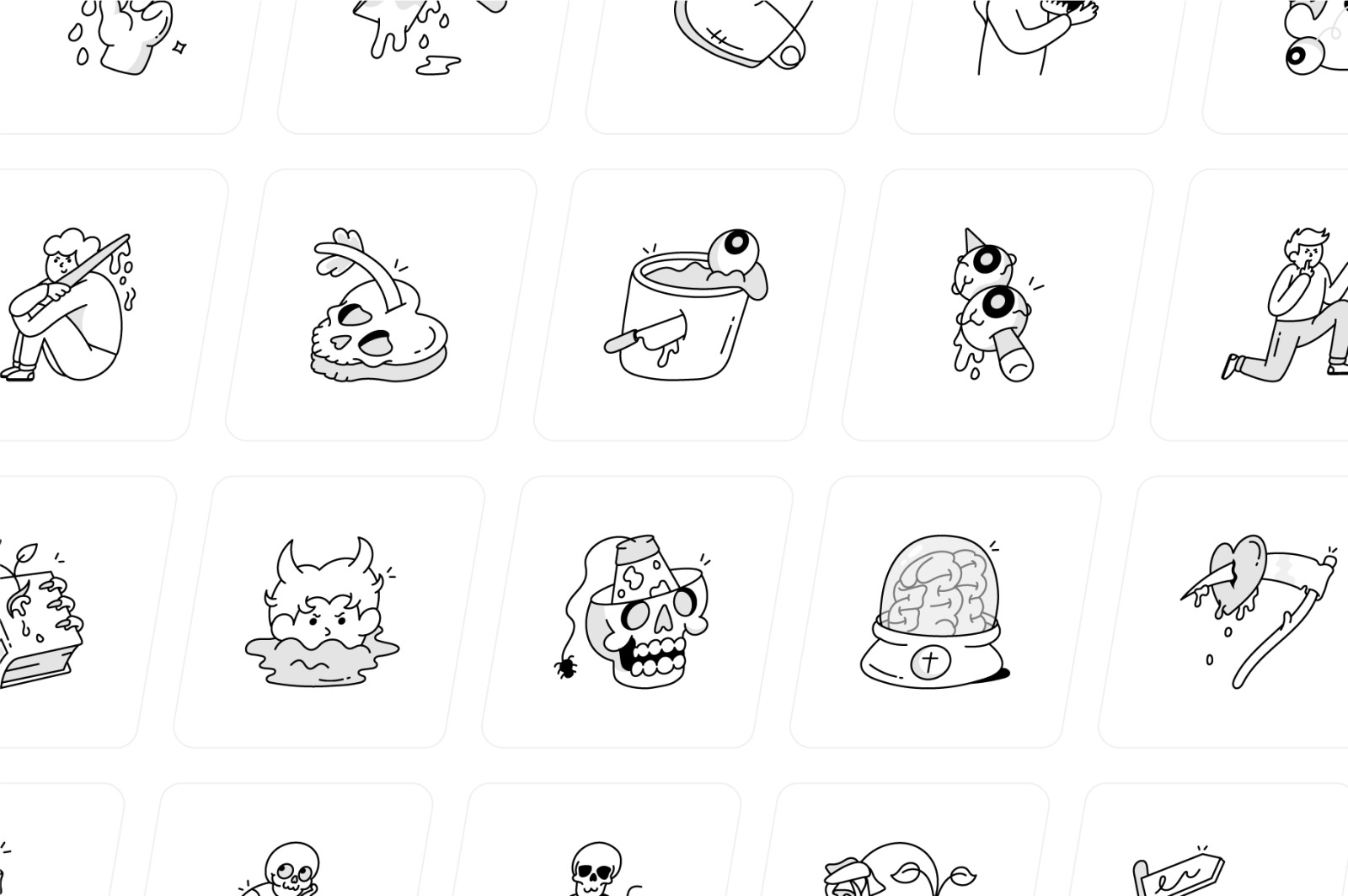 Gothic Doodle Icons Gothic Doodle Icons