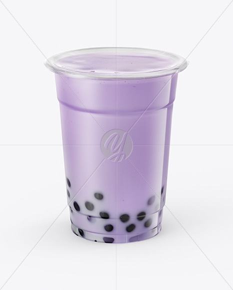 Blueberry Bubble Tea Cup Mockup