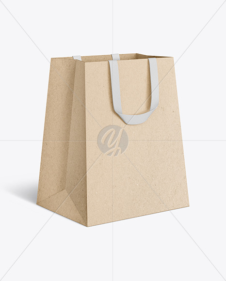 Kraft Paper Shopping Bag Mockup