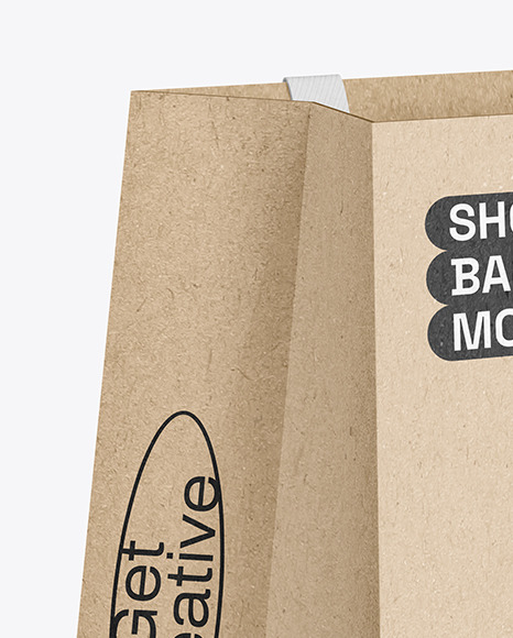 Kraft Paper Shopping Bag Mockup